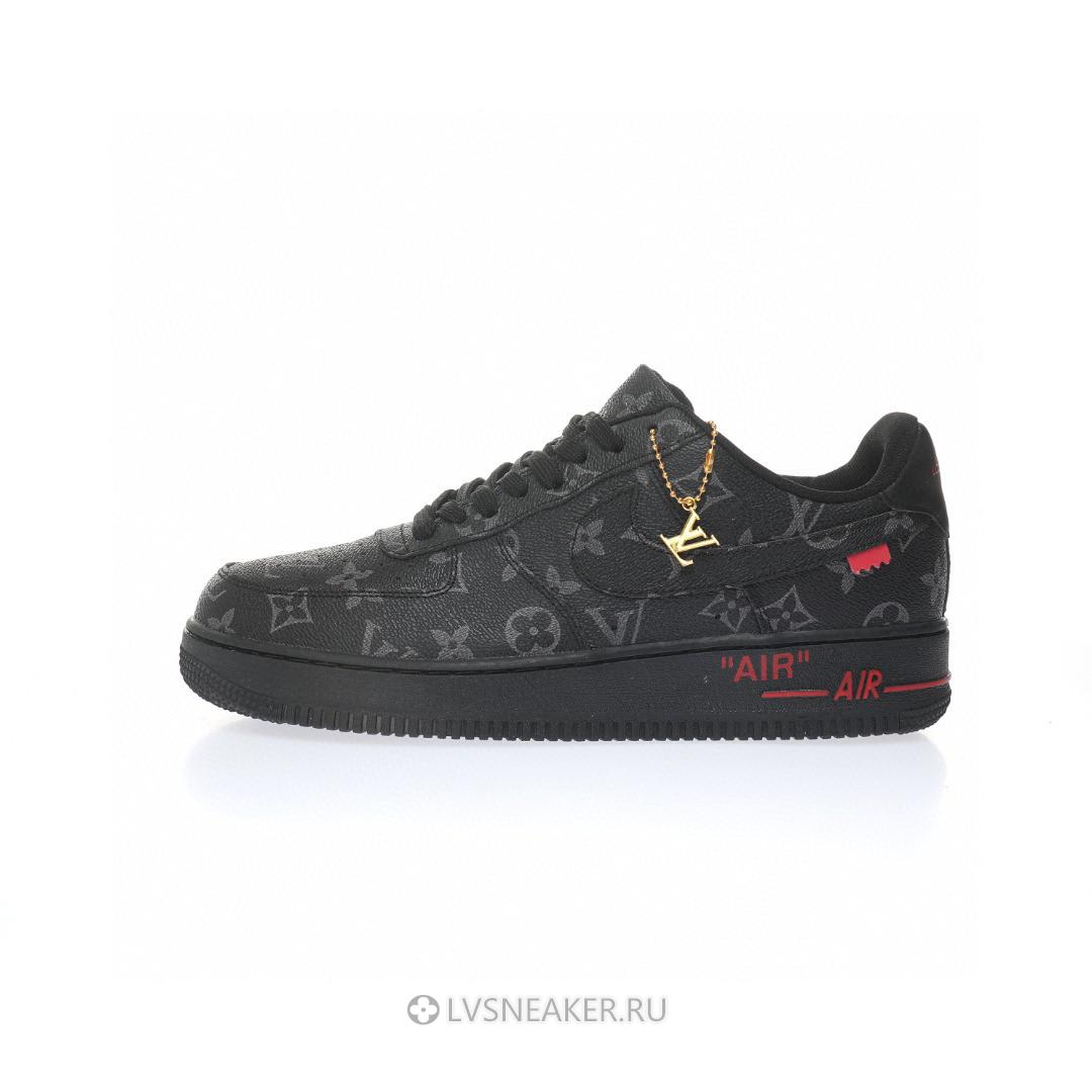 Louis Vuitton LV x Nike Air Force 1 Low "Black Red" 1A9V-BK01 Sneakers