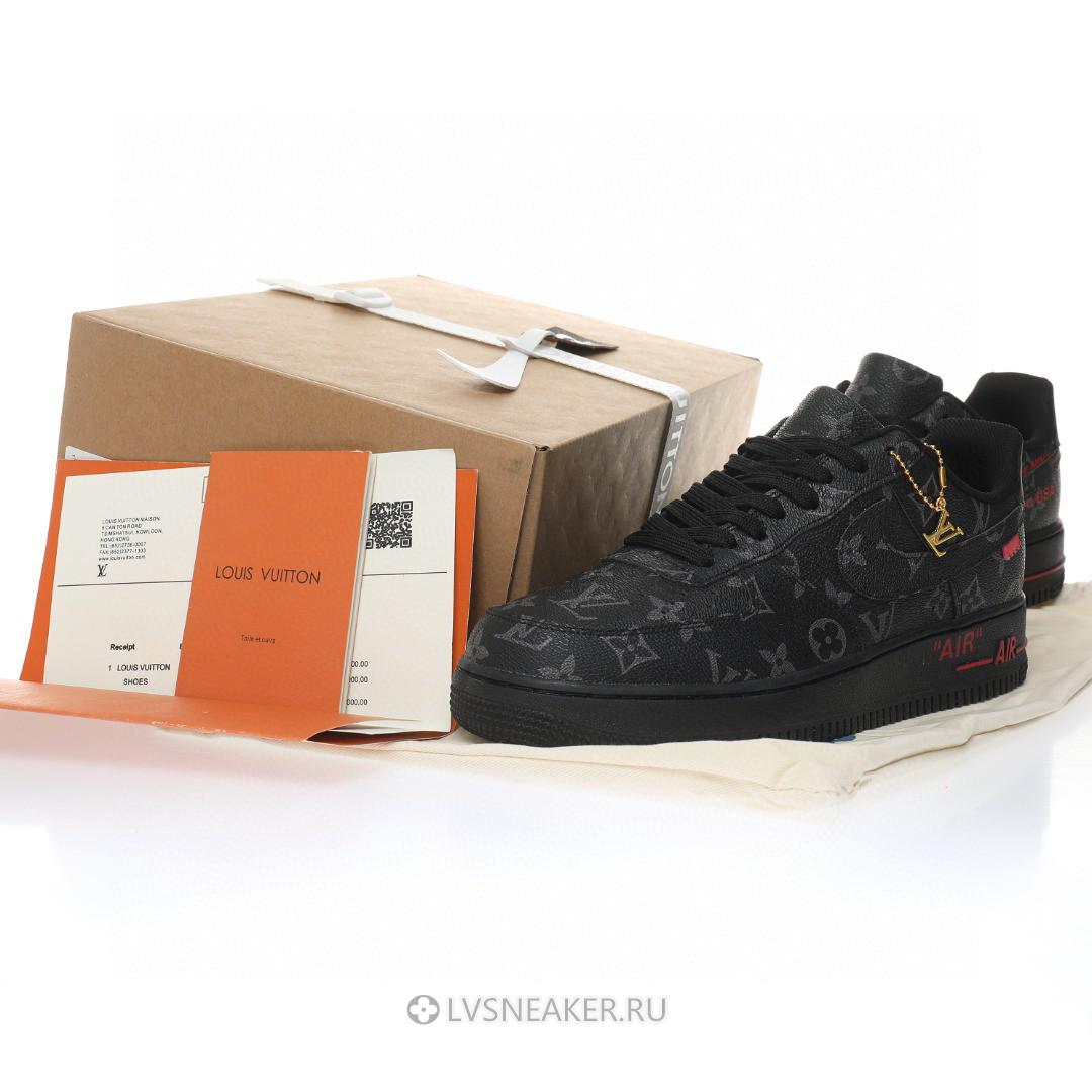 Louis Vuitton LV x Nike Air Force 1 Low "Black Red" 1A9V-BK01 Sneakers