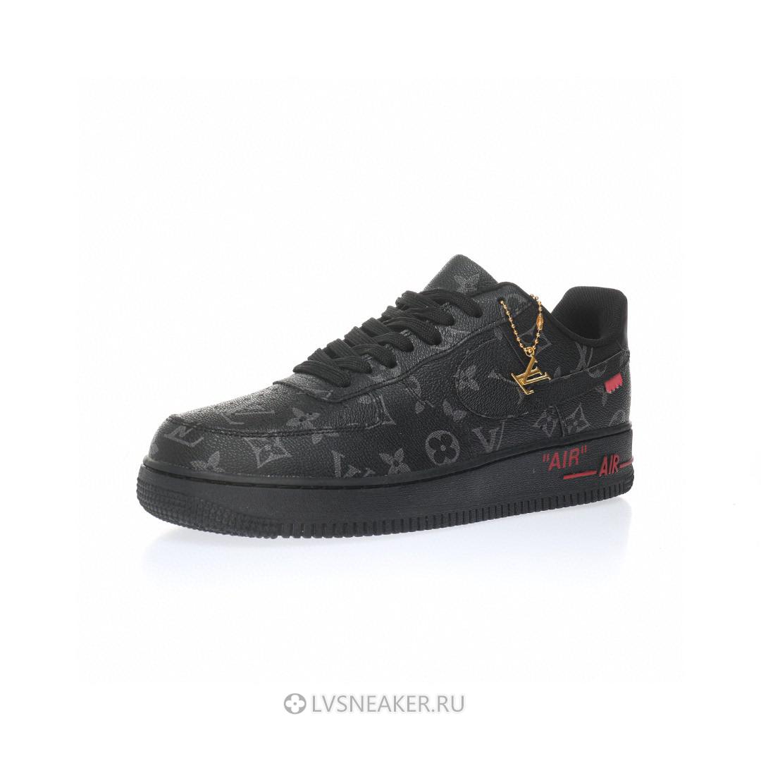 Louis Vuitton LV x Nike Air Force 1 Low "Black Red" 1A9V-BK01 Sneakers