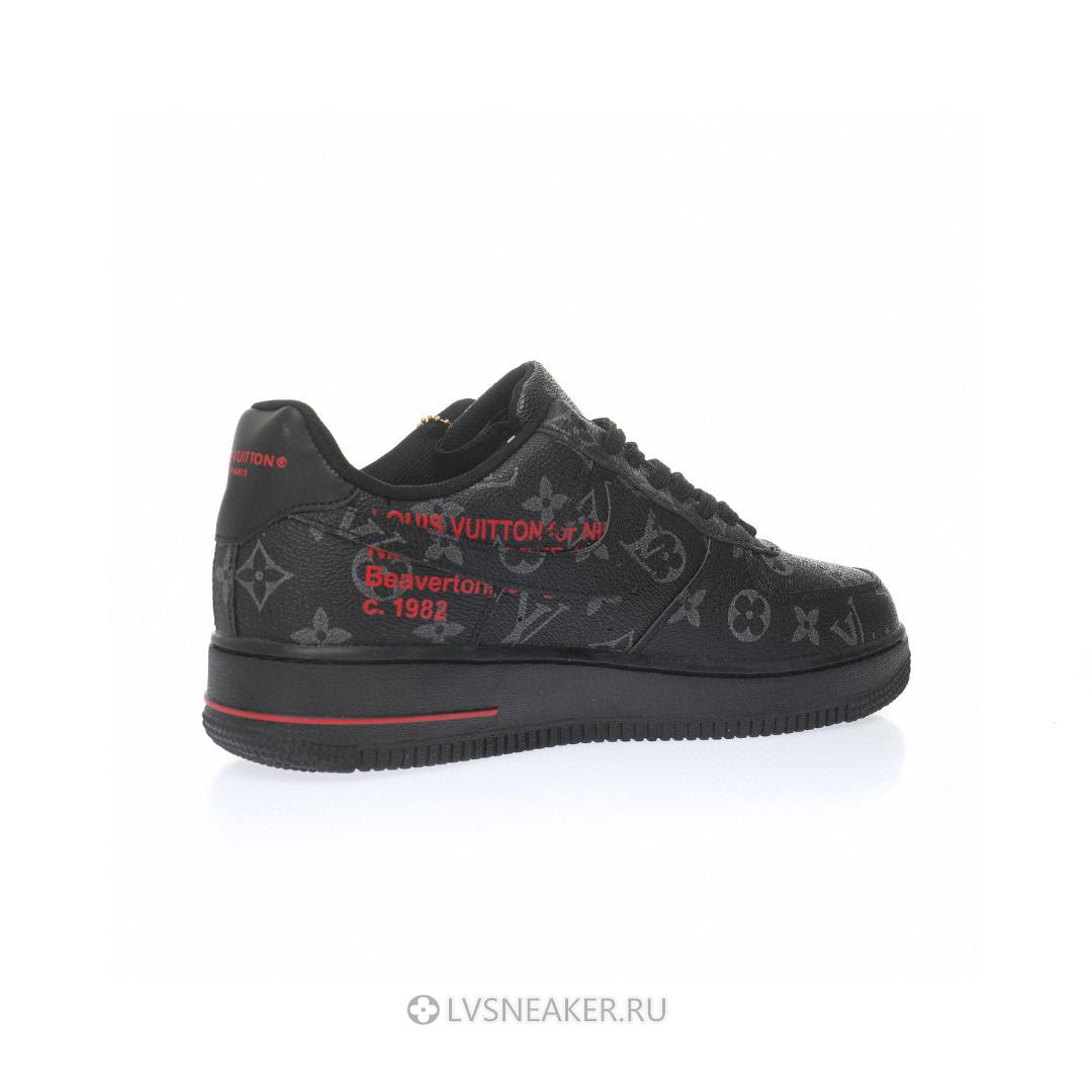 Louis Vuitton LV x Nike Air Force 1 Low "Black Red" 1A9V-BK01 Sneakers