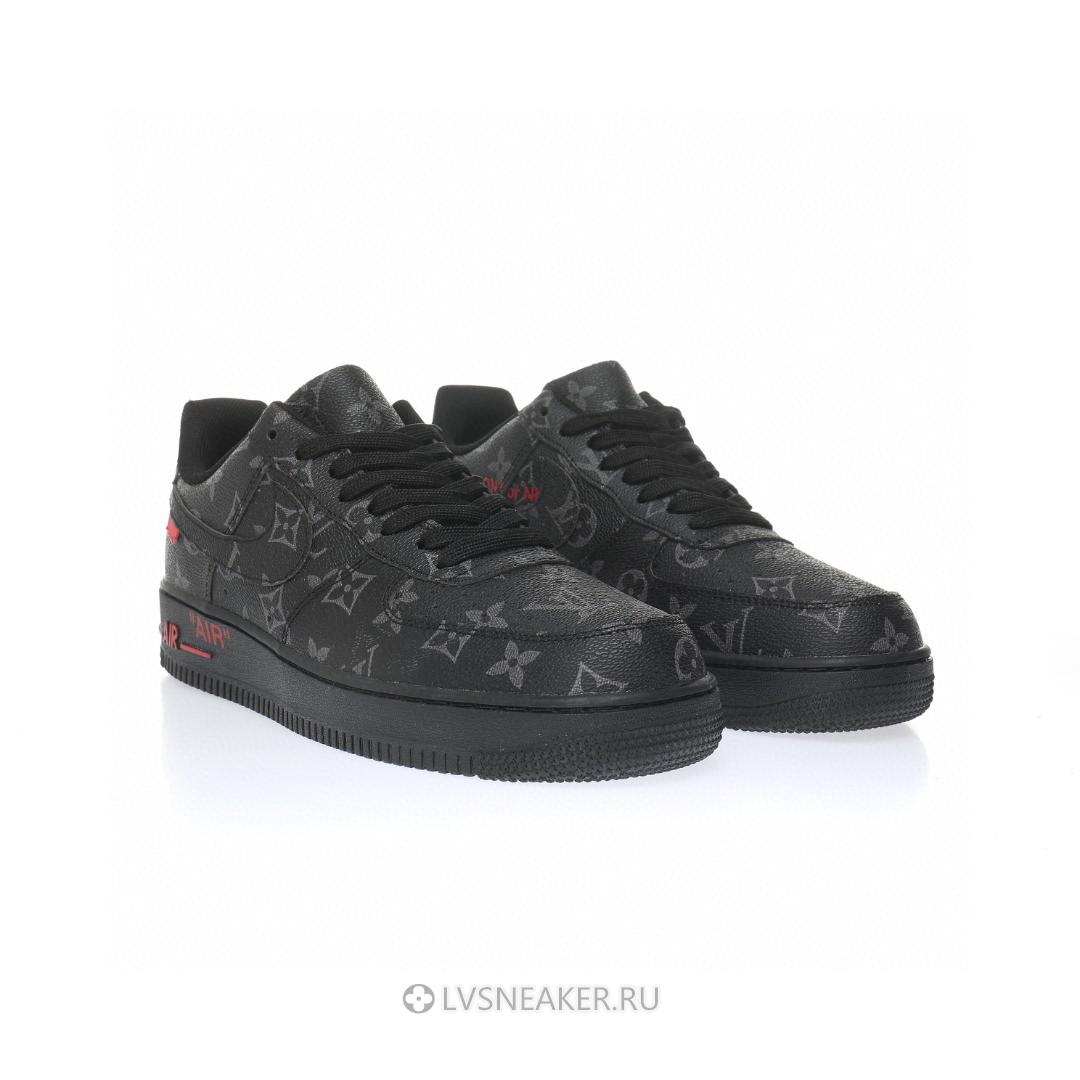 Louis Vuitton LV x Nike Air Force 1 Low "Black Red" 1A9V-BK01 Sneakers