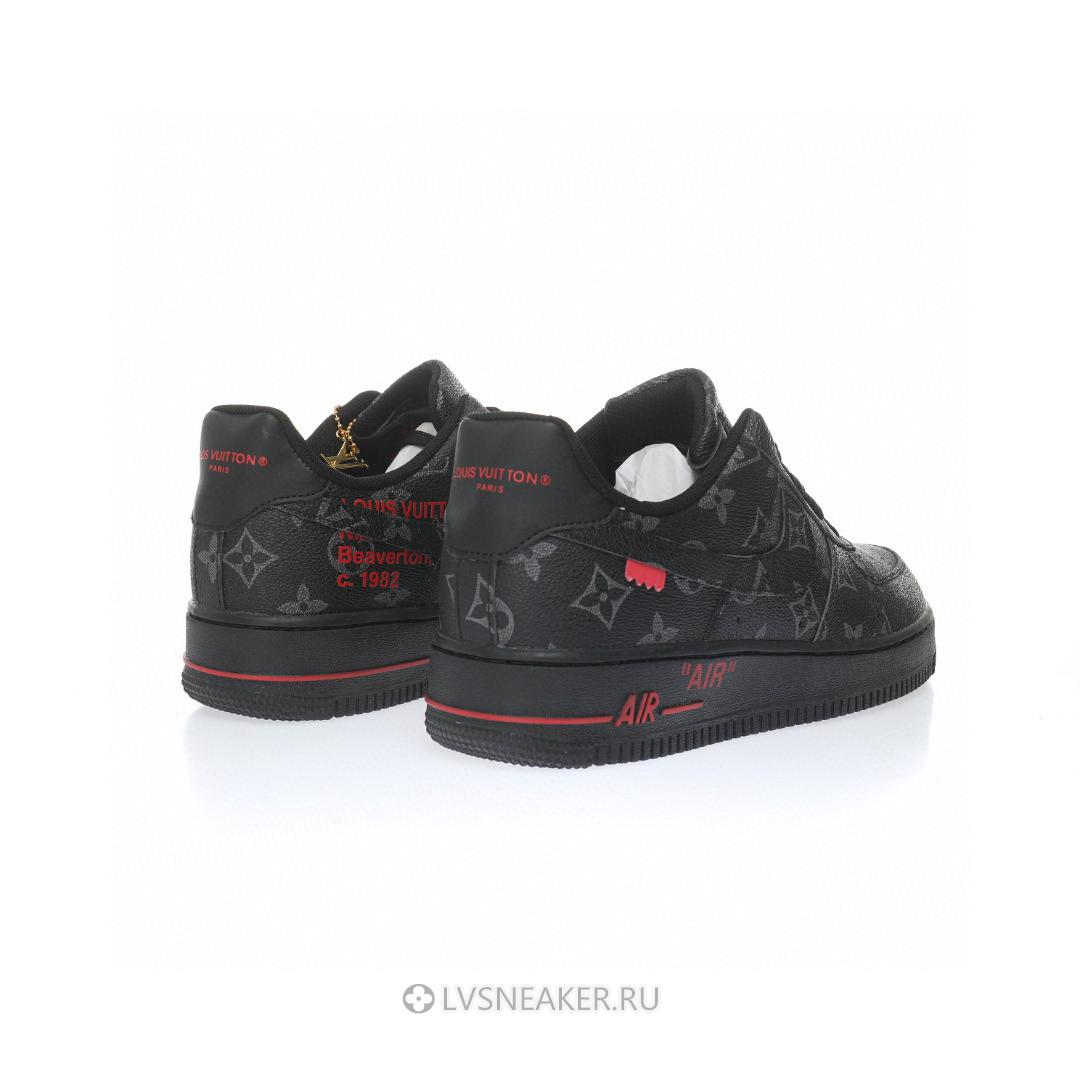 Louis Vuitton LV x Nike Air Force 1 Low "Black Red" 1A9V-BK01 Sneakers