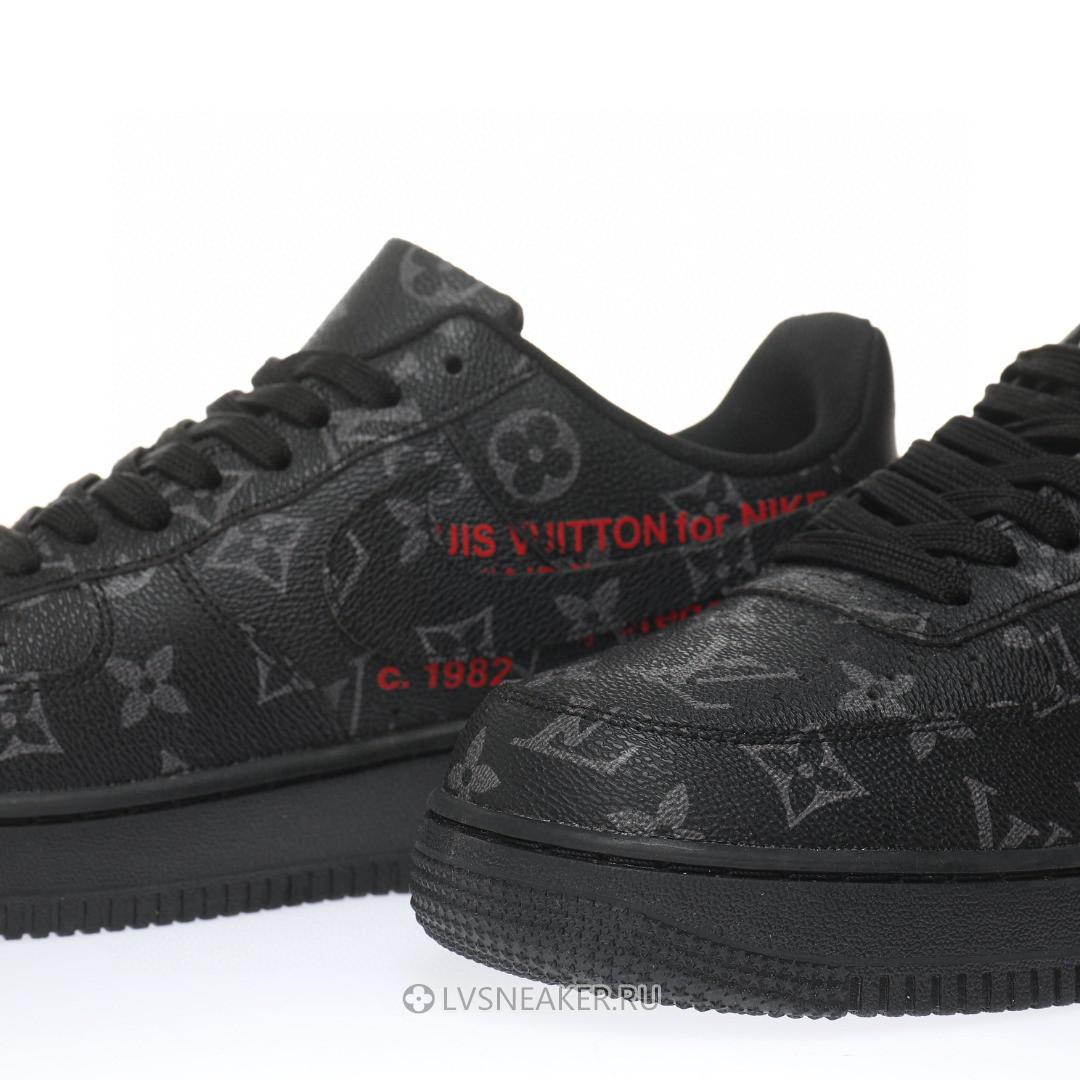 Louis Vuitton LV x Nike Air Force 1 Low "Black Red" 1A9V-BK01 Sneakers