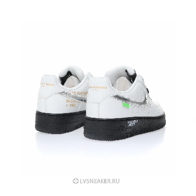 Louis Vuitton LV x Nike Air Force 1 Low by Virgil Abloh "White Black Silver" 1A9V-BW04 Sneakers