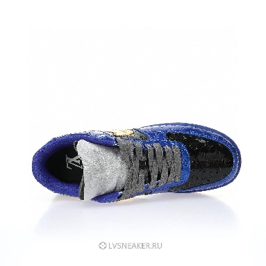 Louis Vuitton LV x Nike Air Force 1 Low by Virgil Abloh "Royal Blue Gold" 1A9V-BE05 Sneakers
