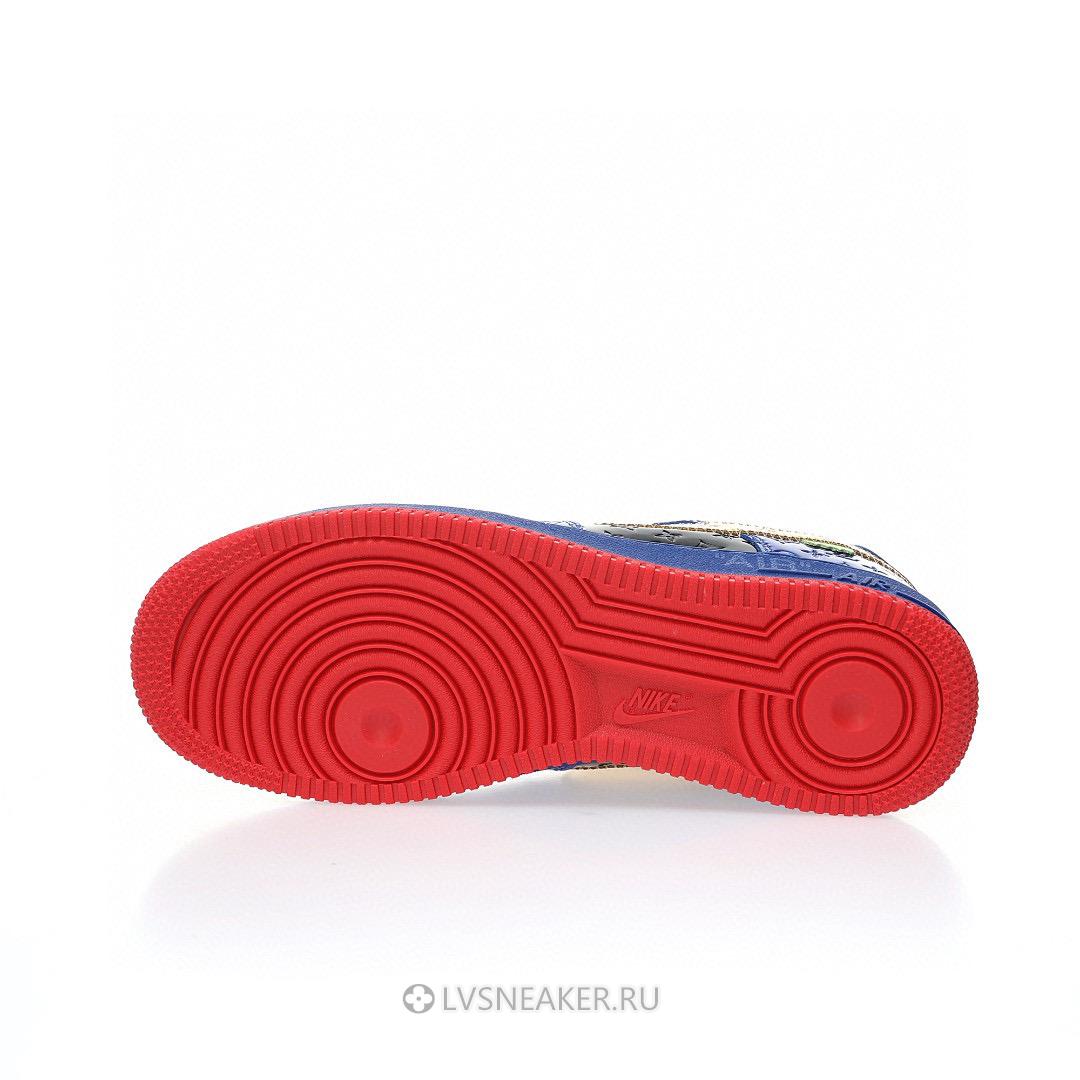 Louis Vuitton LV x Nike Air Force 1 Low by Virgil Abloh "Royal Blue Gold" 1A9V-BE05 Sneakers