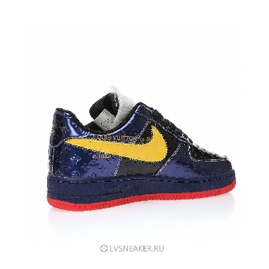 Louis Vuitton LV x Nike Air Force 1 Low by Virgil Abloh "Purple Yellow" 1A9V-PE06 Sneakers