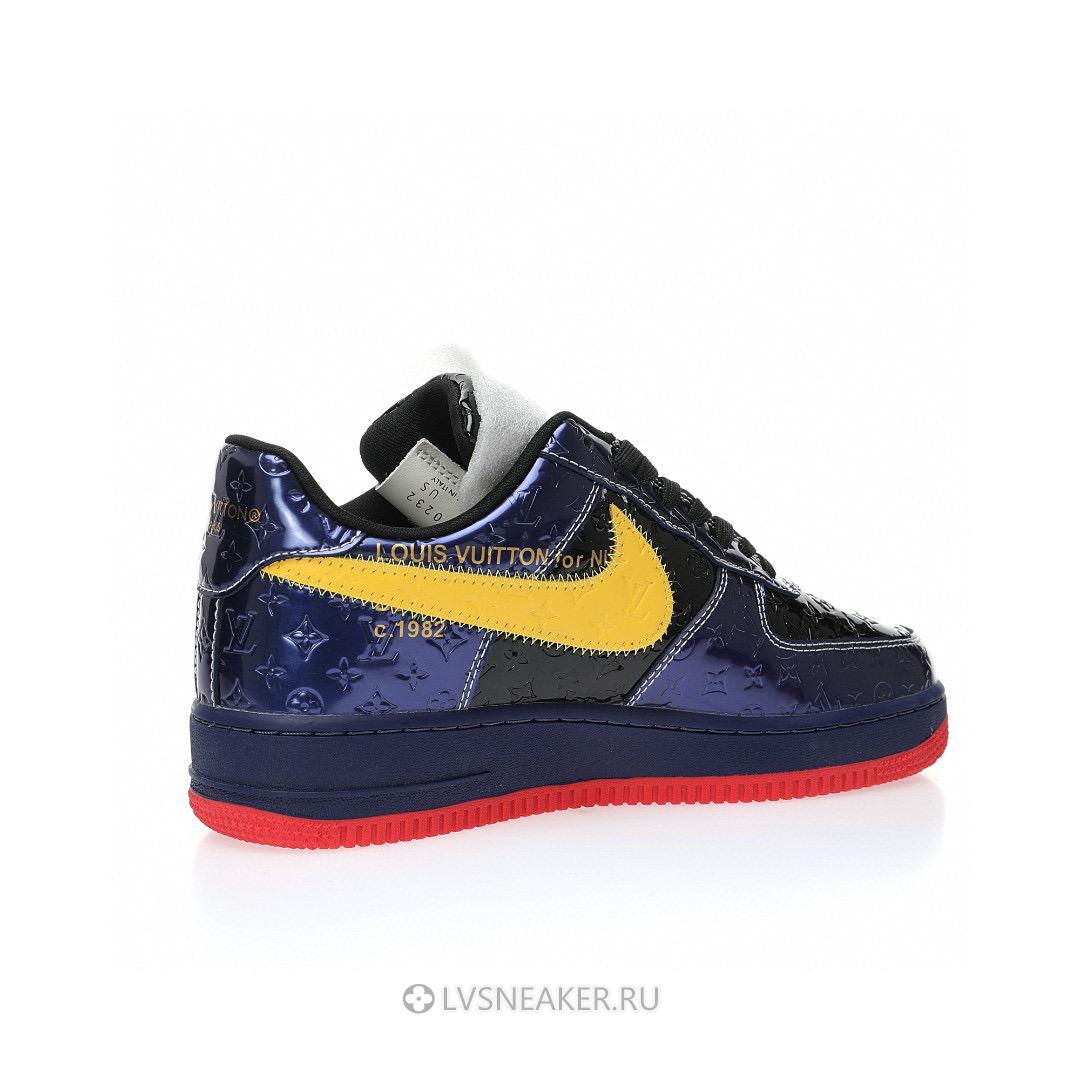 Louis Vuitton LV x Nike Air Force 1 Low by Virgil Abloh "Purple Yellow" 1A9V-PE06 Sneakers