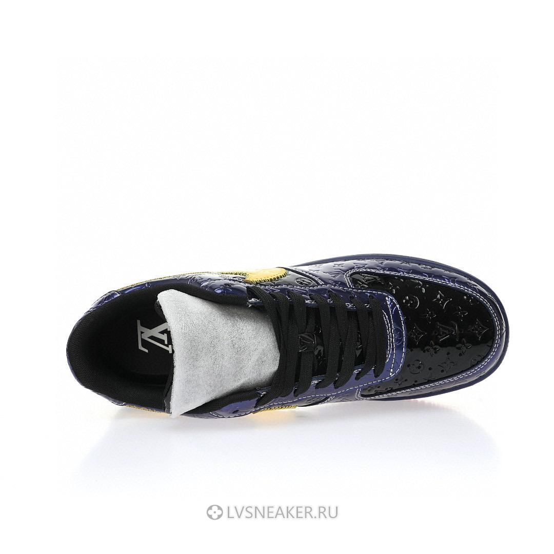 Louis Vuitton LV x Nike Air Force 1 Low by Virgil Abloh "Purple Yellow" 1A9V-PE06 Sneakers