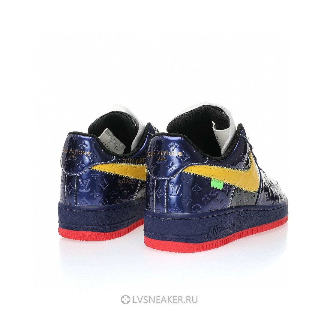 Louis Vuitton LV x Nike Air Force 1 Low by Virgil Abloh "Purple Yellow" 1A9V-PE06 Sneakers