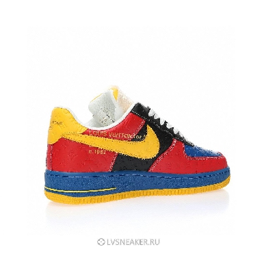 Louis Vuitton LV x Nike Air Force 1 Low by Virgil Abloh "Red Blue Yellow" 1A9V-RD07 Sneakers