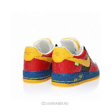 Louis Vuitton LV x Nike Air Force 1 Low by Virgil Abloh "Red Blue Yellow" 1A9V-RD07 Sneakers