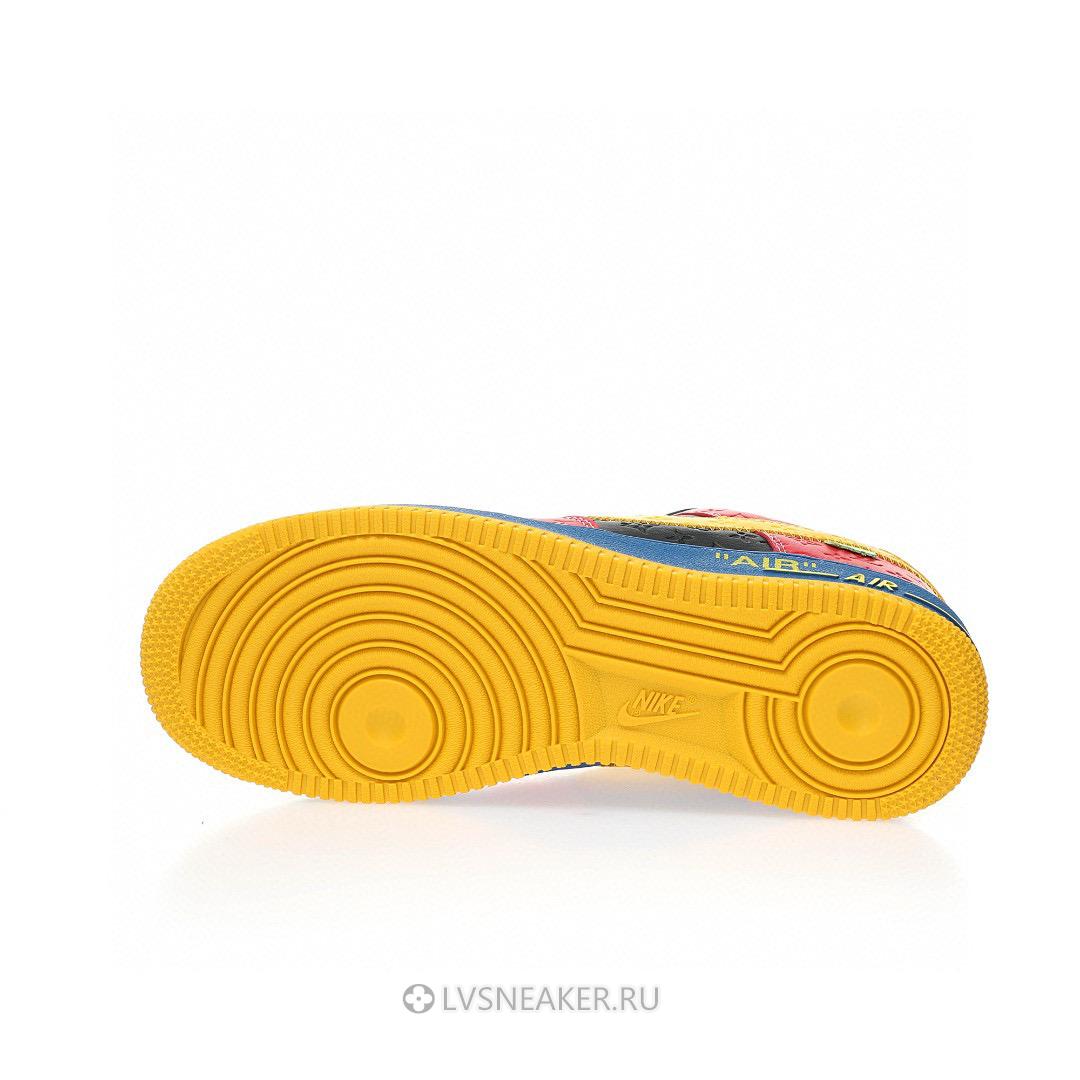 Louis Vuitton LV x Nike Air Force 1 Low by Virgil Abloh "Red Blue Yellow" 1A9V-RD07 Sneakers