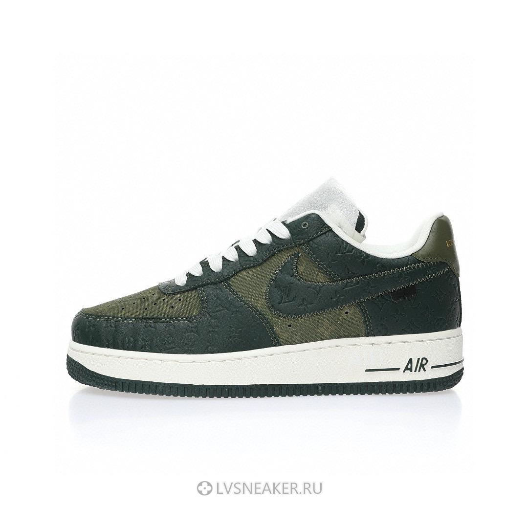 Louis Vuitton LV x Nike Air Force 1 Low by Virgil Abloh "Military Green" 1A9V-GN08 Sneakers