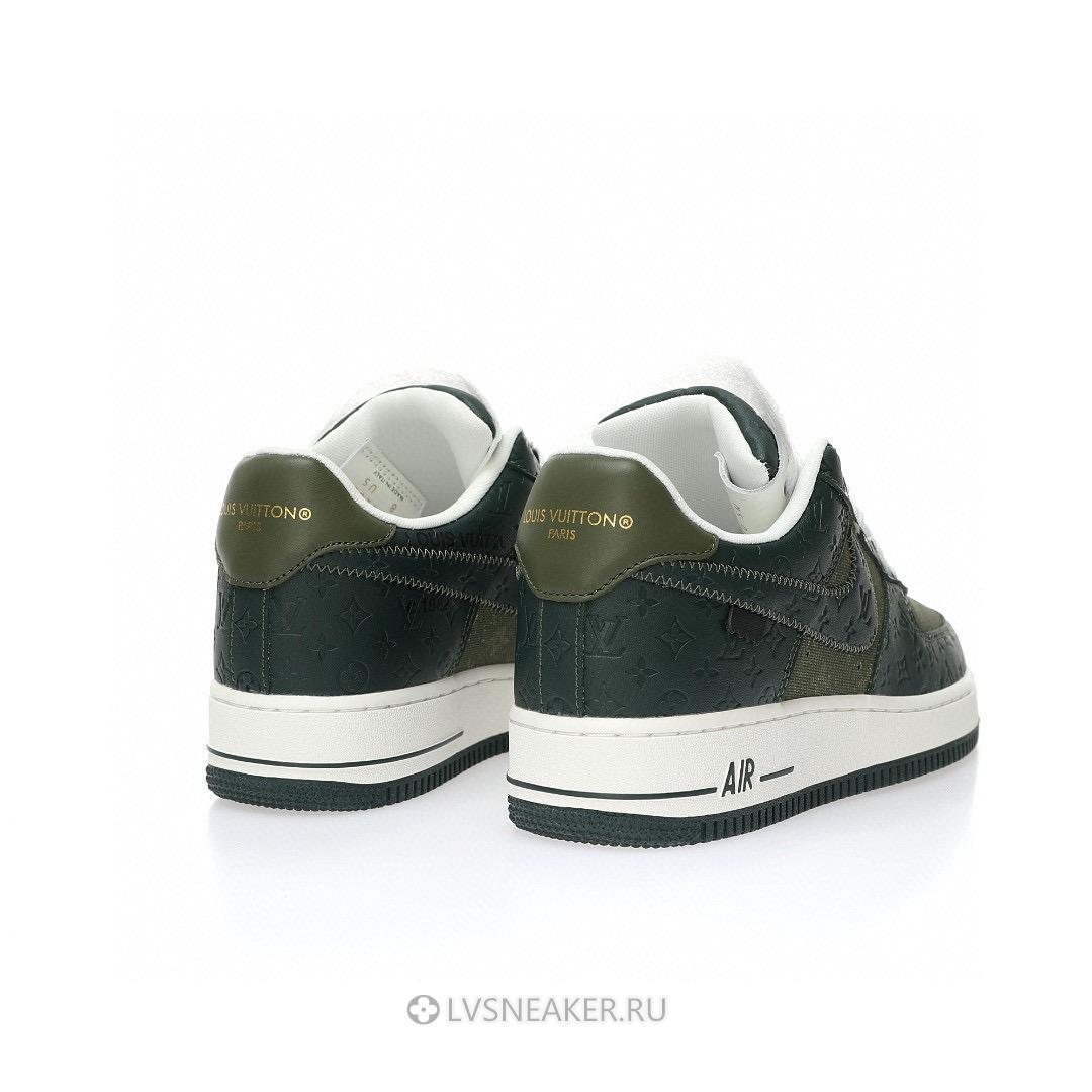 Louis Vuitton LV x Nike Air Force 1 Low by Virgil Abloh "Military Green" 1A9V-GN08 Sneakers