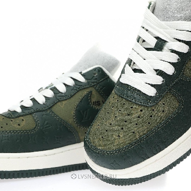 Louis Vuitton LV x Nike Air Force 1 Low by Virgil Abloh "Military Green" 1A9V-GN08 Sneakers