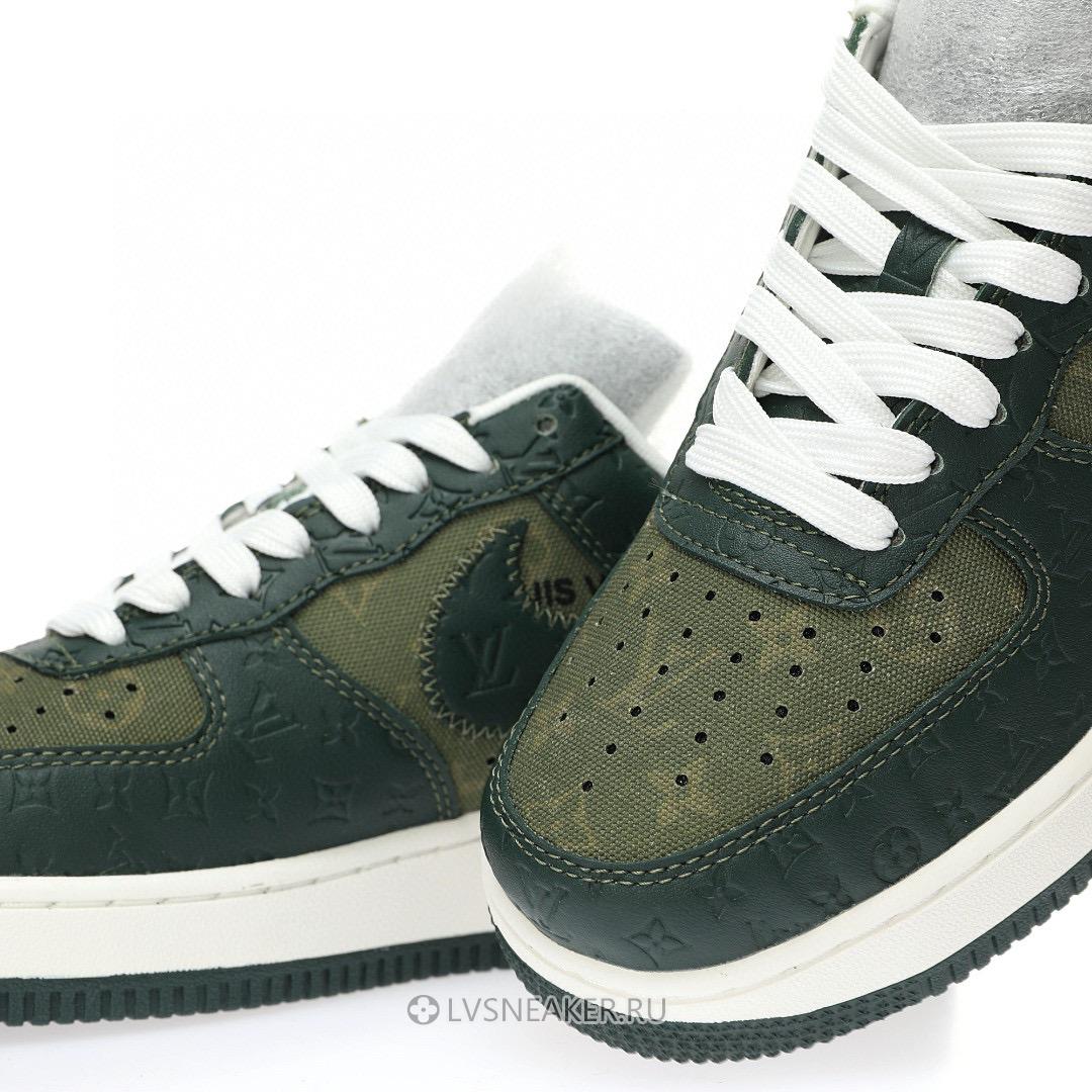 Louis Vuitton LV x Nike Air Force 1 Low by Virgil Abloh "Military Green" 1A9V-GN08 Sneakers