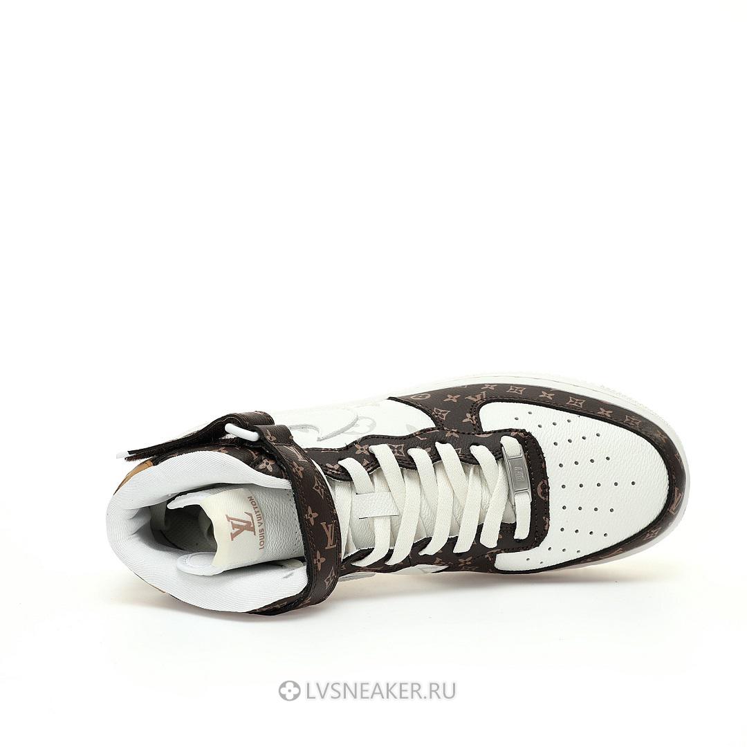 Louis Vuitton LV x Nike Air Force 1 Mid "Brown White" 1A9V-BN10 Sneakers