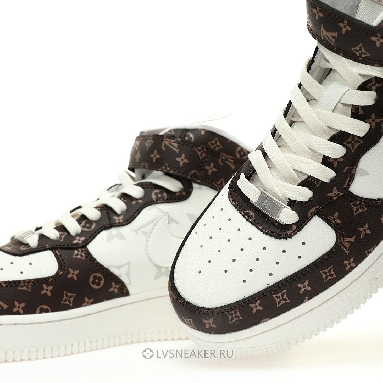 Louis Vuitton LV x Nike Air Force 1 Mid "Brown White" 1A9V-BN10 Sneakers
