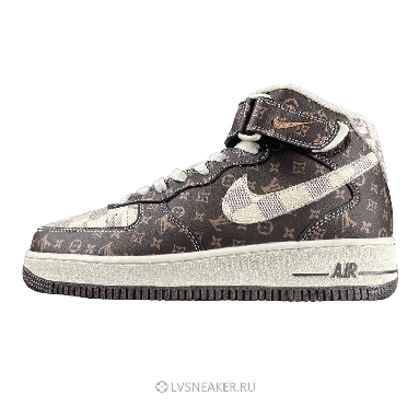 Louis Vuitton LV x Nike Air Force 1 Mid "Brown Beige" 1A9V-BN11 Sneakers
