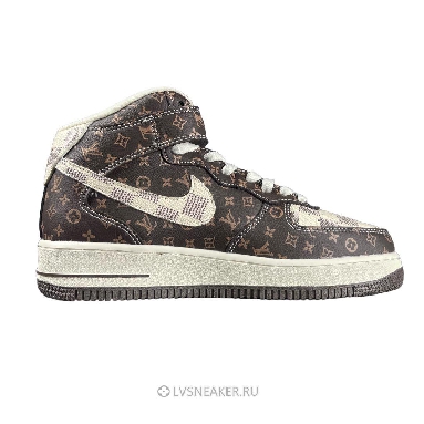Louis Vuitton LV x Nike Air Force 1 Mid "Brown Beige" 1A9V-BN11 Sneakers