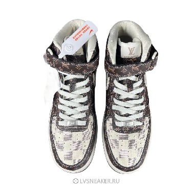 Louis Vuitton LV x Nike Air Force 1 Mid "Brown Beige" 1A9V-BN11 Sneakers