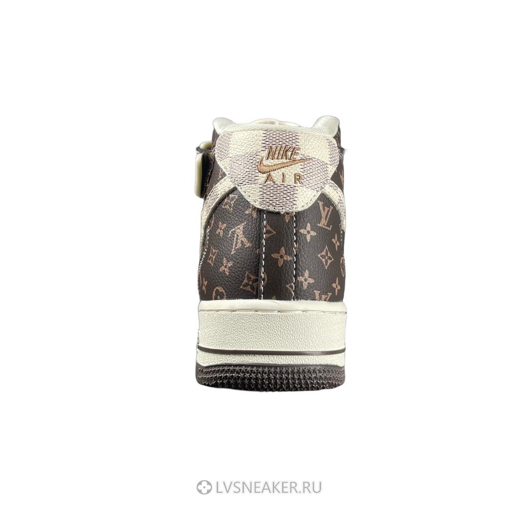Louis Vuitton LV x Nike Air Force 1 Mid "Brown Beige" 1A9V-BN11 Sneakers