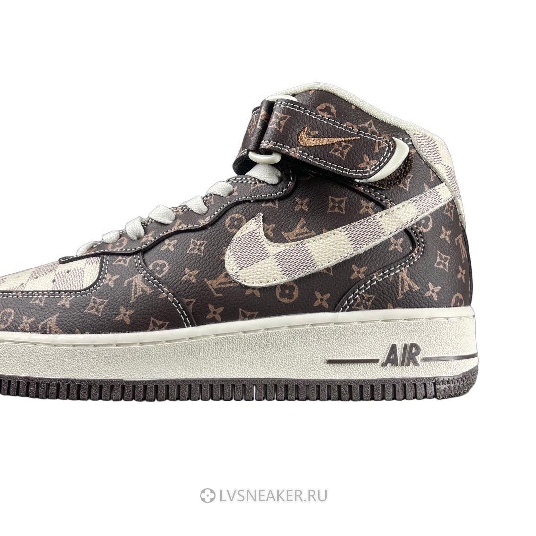Louis Vuitton LV x Nike Air Force 1 Mid "Brown Beige" 1A9V-BN11 Sneakers