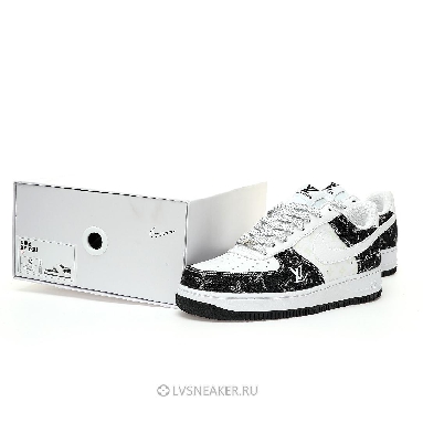 Louis Vuitton LV x Nike Air Force 1 Low "White Black Denim" 1A9V-WT12 Sneakers