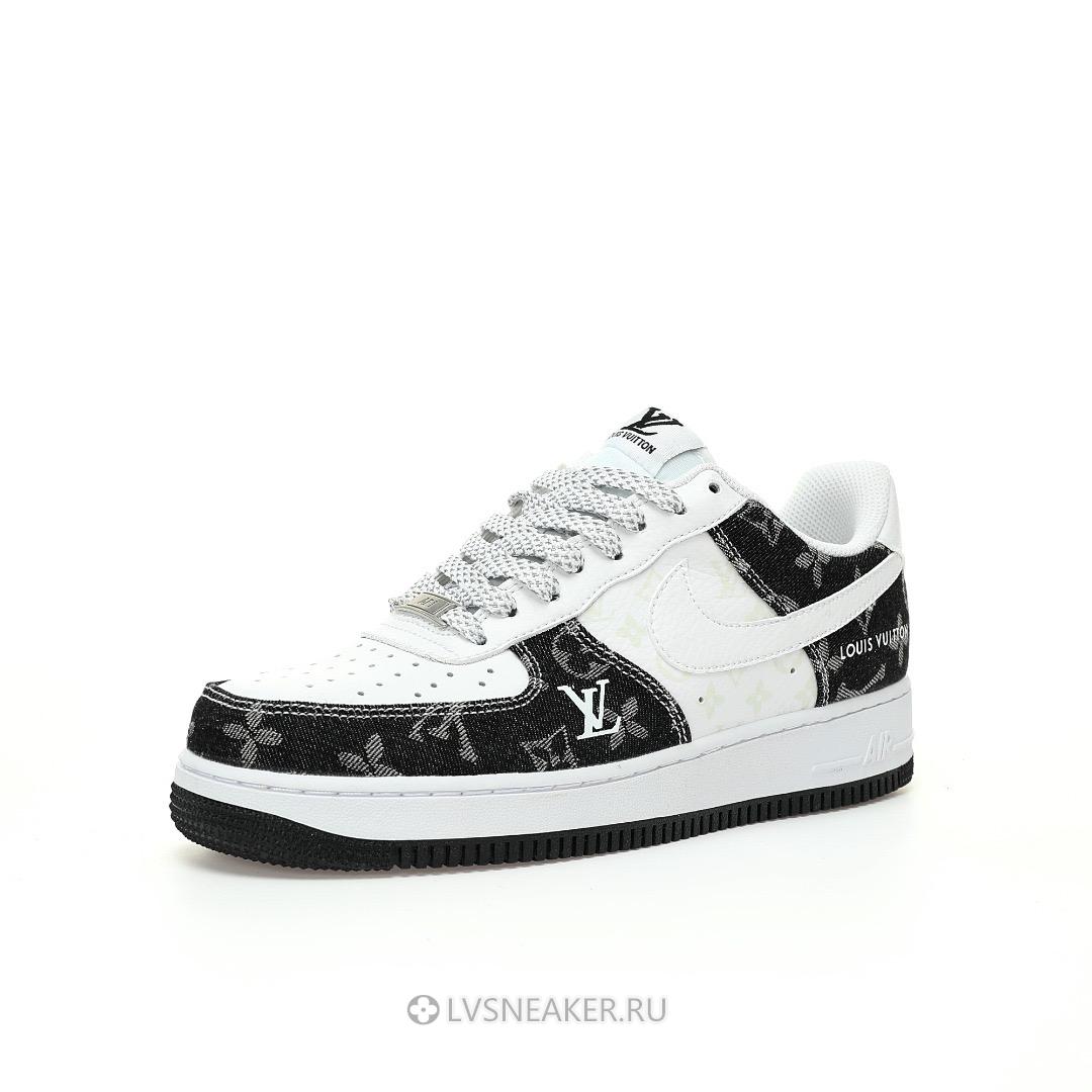 Louis Vuitton LV x Nike Air Force 1 Low "White Black Denim" 1A9V-WT12 Sneakers