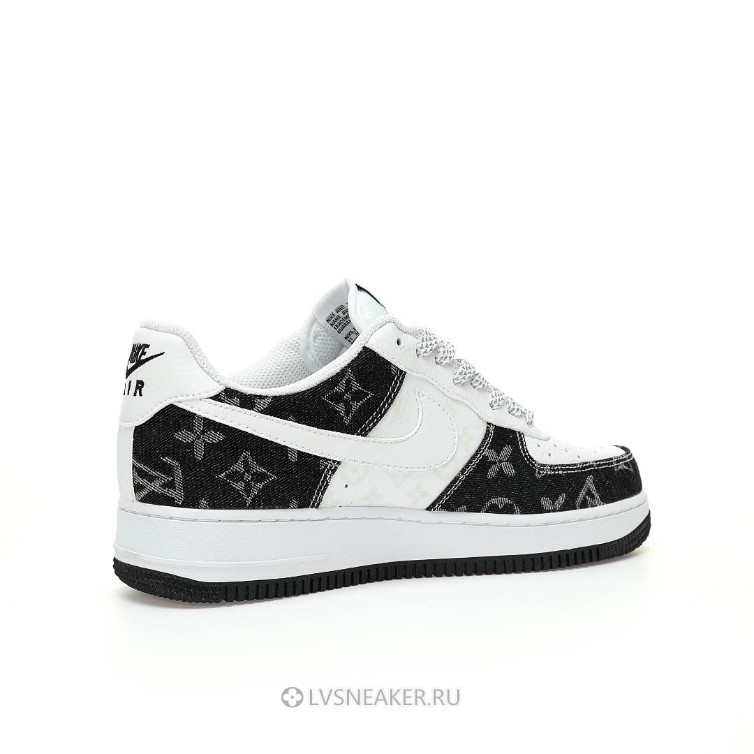 Louis Vuitton LV x Nike Air Force 1 Low "White Black Denim" 1A9V-WT12 Sneakers