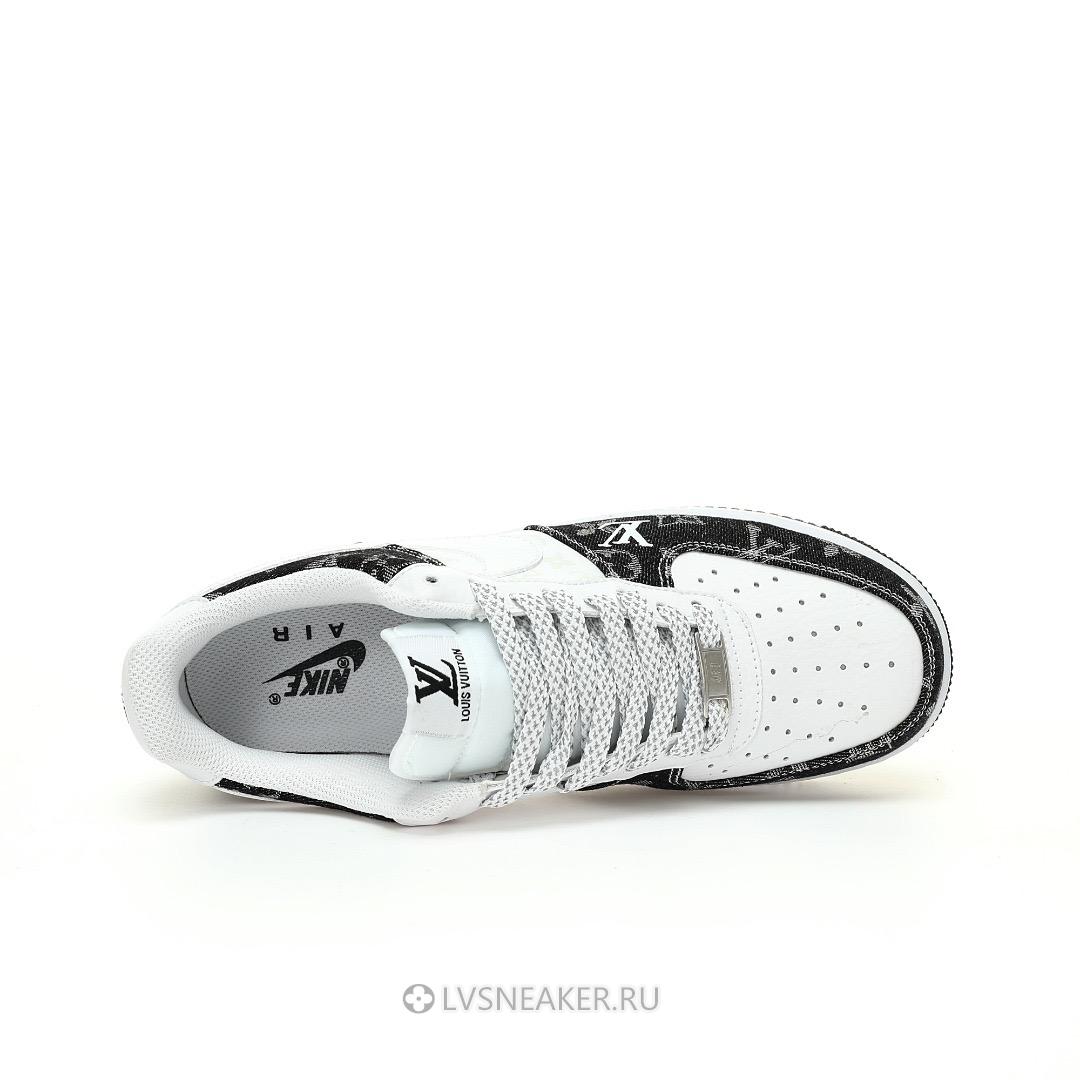 Louis Vuitton LV x Nike Air Force 1 Low "White Black Denim" 1A9V-WT12 Sneakers