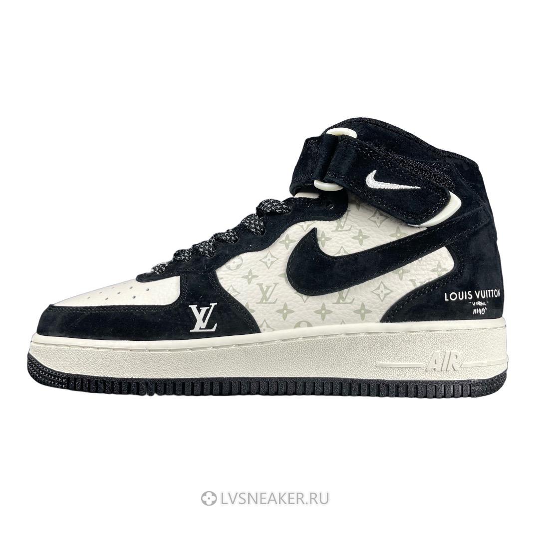 Louis Vuitton LV x Nike Air Force 1 Mid "White Navy" 1A9V-WT13 Sneakers