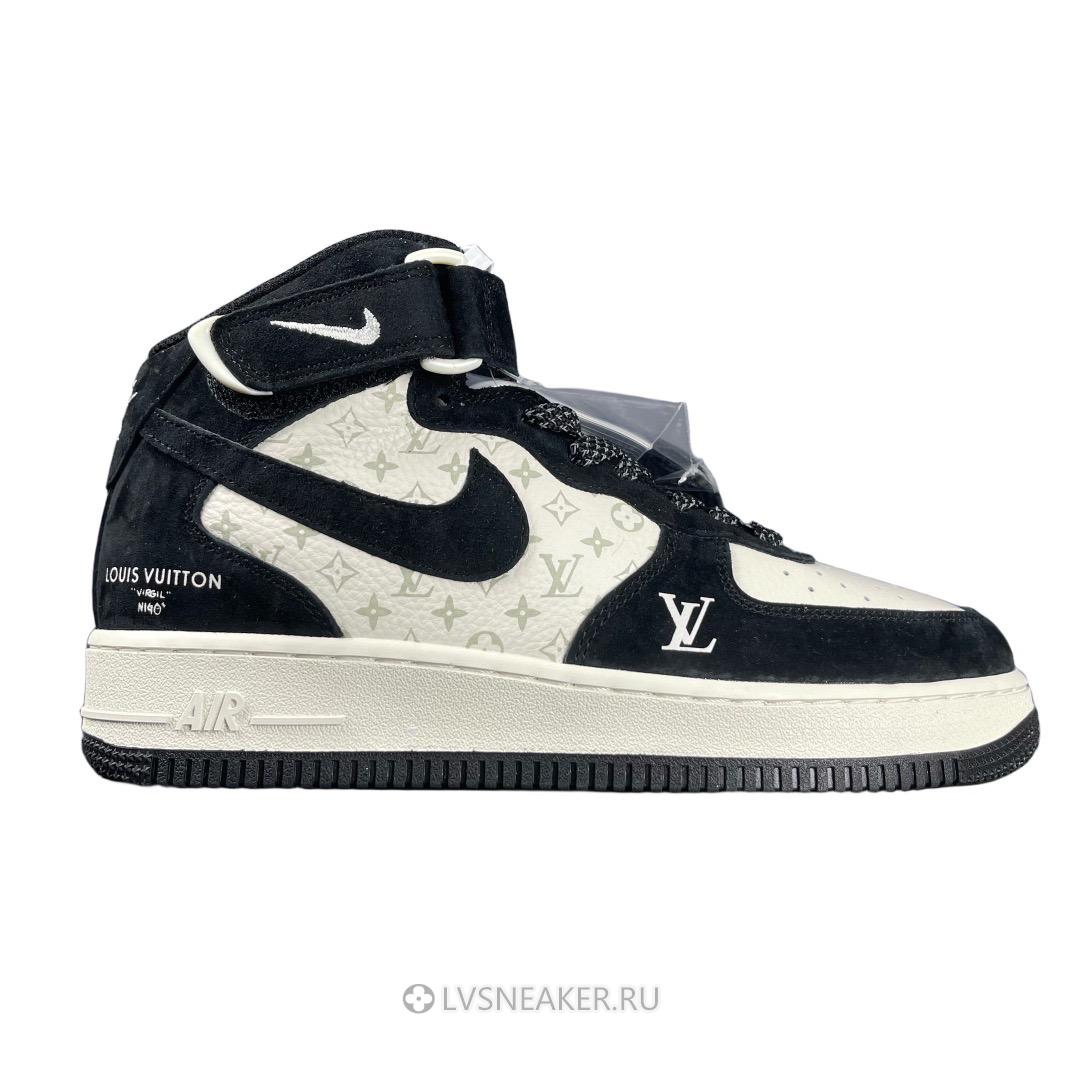 Louis Vuitton LV x Nike Air Force 1 Mid "White Navy" 1A9V-WT13 Sneakers