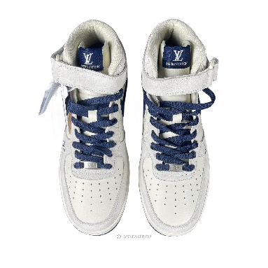 Louis Vuitton LV x Nike Air Force 1 Mid "White Navy Red" 1A9V-GY14 Sneakers