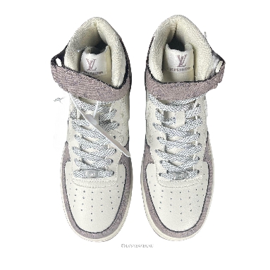 Louis Vuitton LV x Nike Air Force 1 Mid "White Grey" 1A9V-WT16 Sneakers