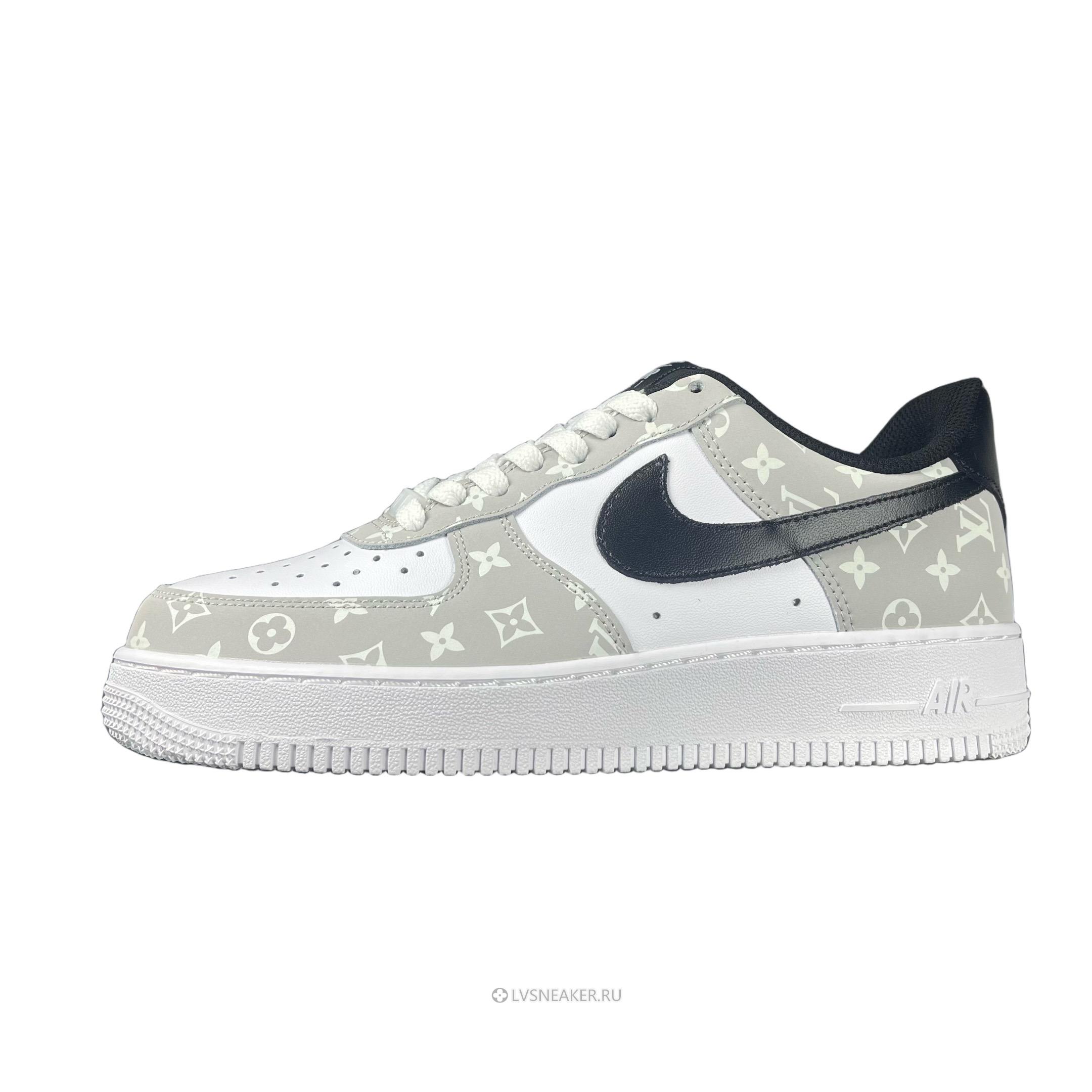 Louis Vuitton LV x Nike Air Force 1 Low "White Grey Black" 1A9V-WT18 Sneakers