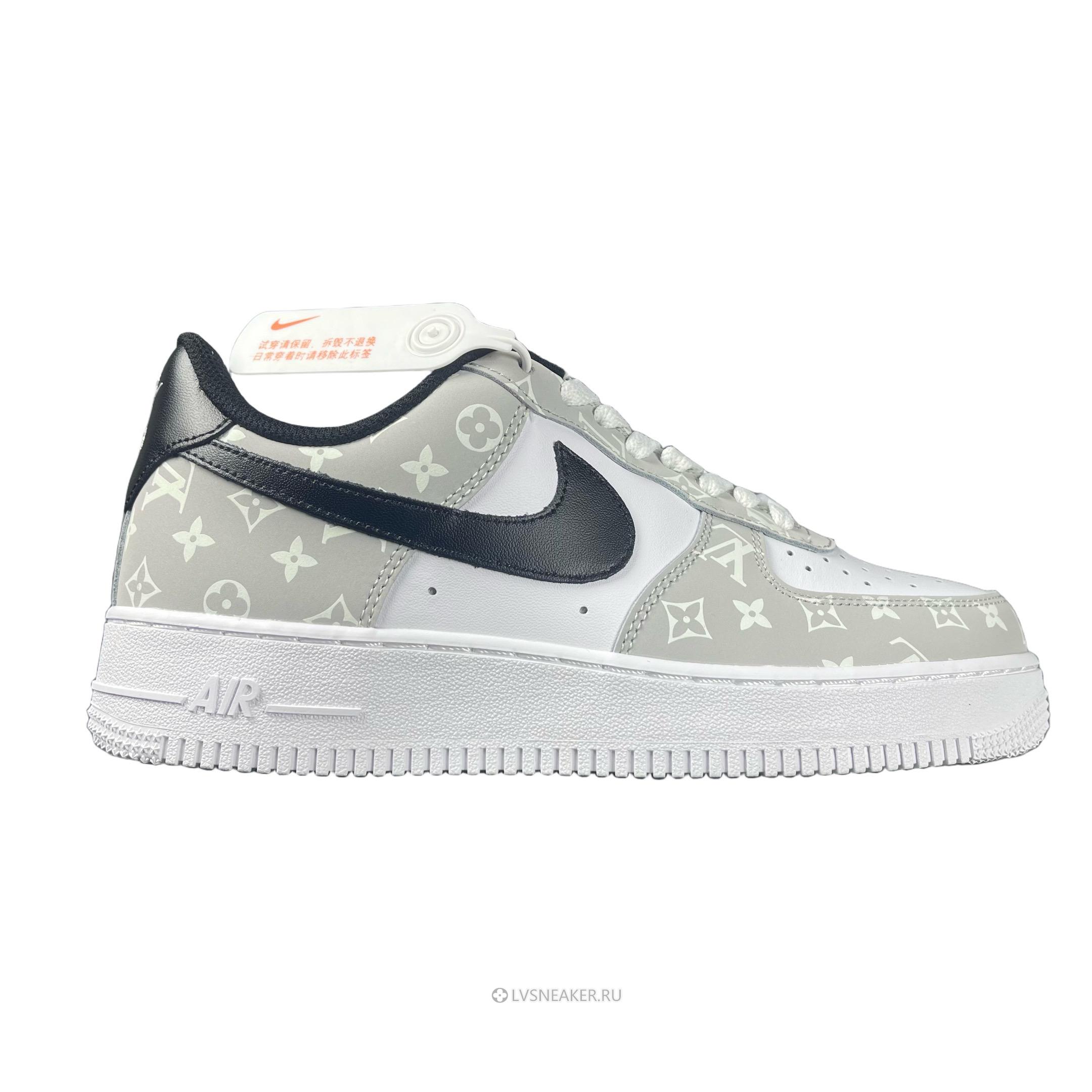 Louis Vuitton LV x Nike Air Force 1 Low "White Grey Black" 1A9V-WT18 Sneakers
