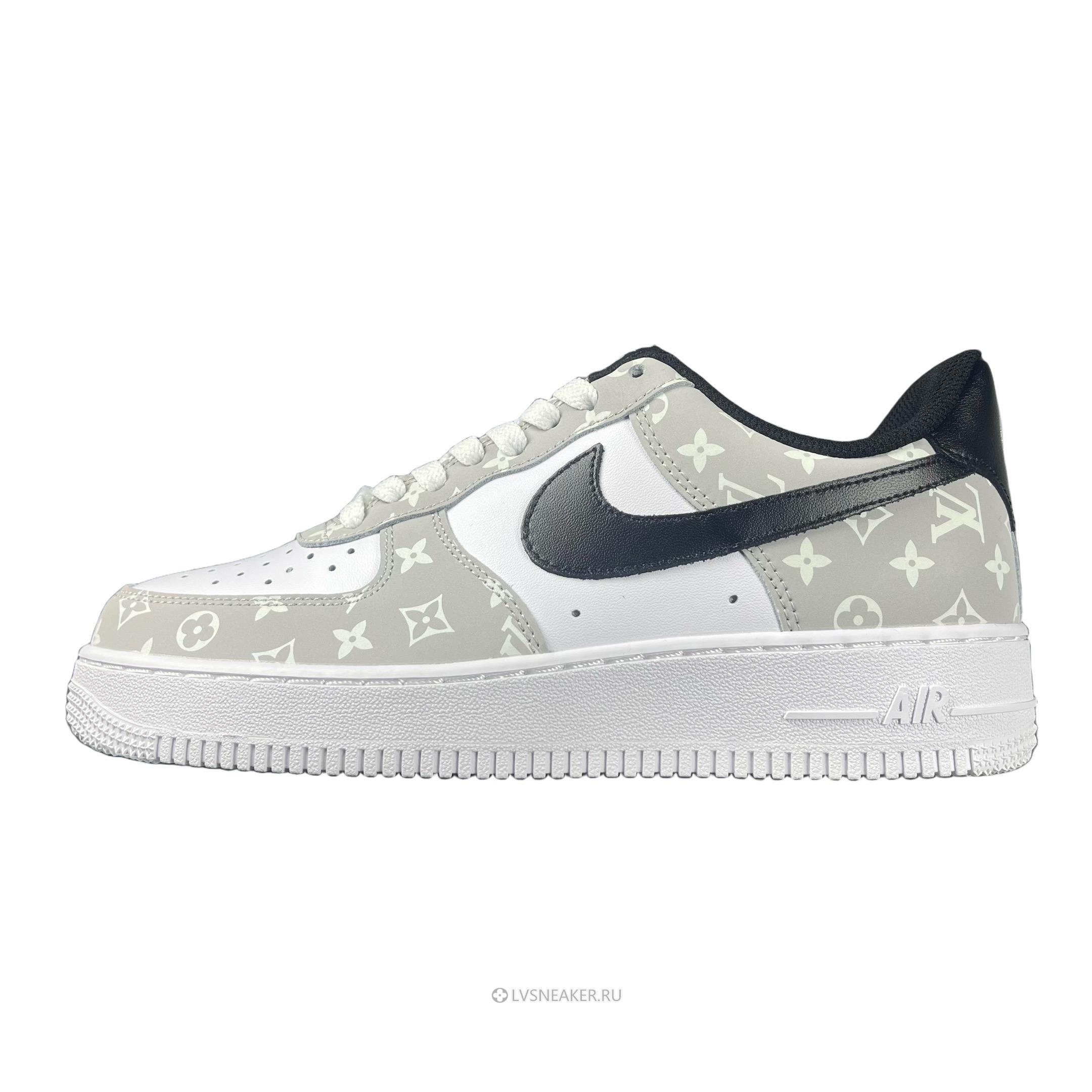 Louis Vuitton LV x Nike Air Force 1 Low "White Grey Black" 1A9V-WT18 Sneakers