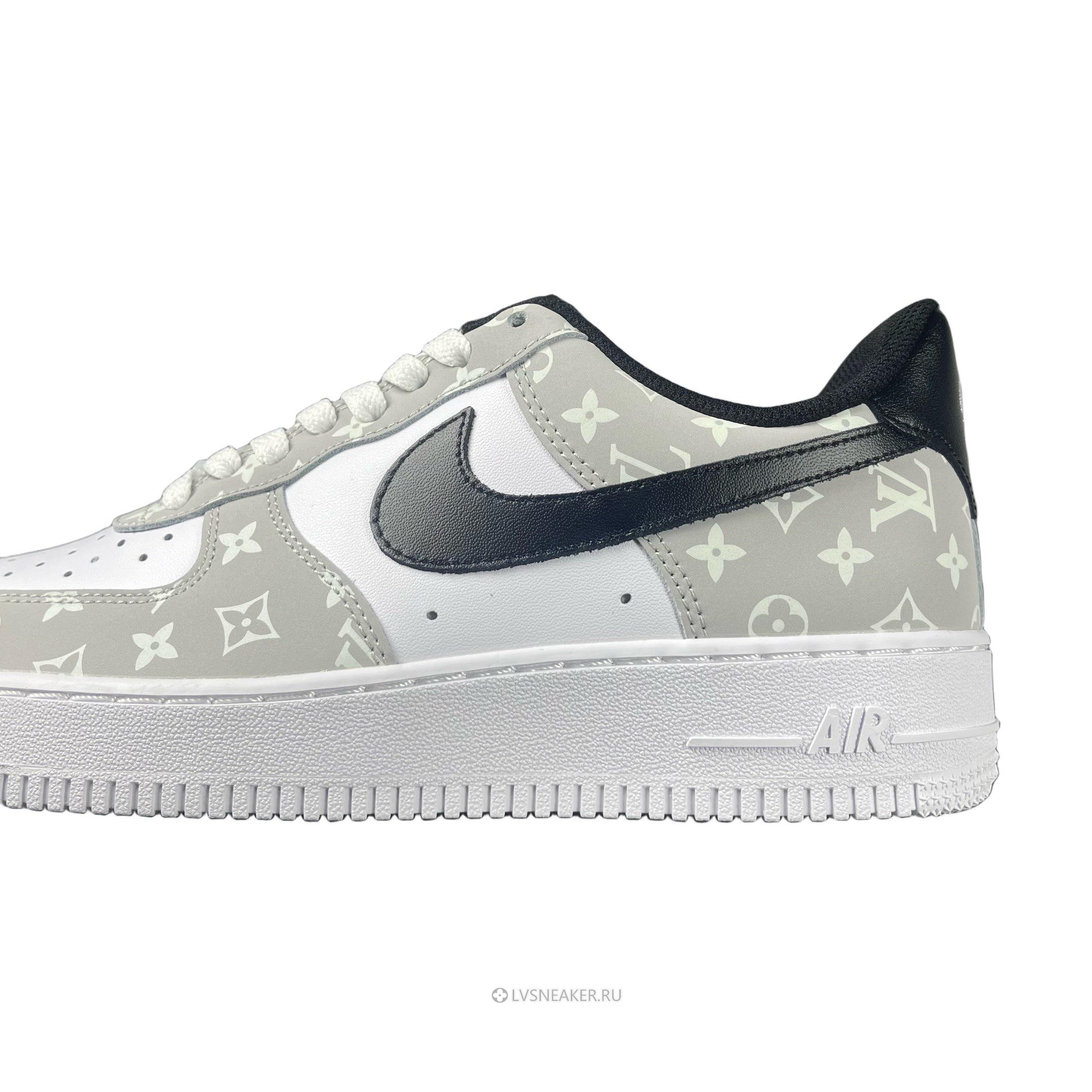 Louis Vuitton LV x Nike Air Force 1 Low "White Grey Black" 1A9V-WT18 Sneakers