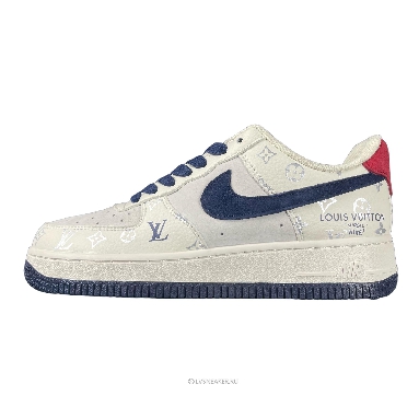Louis Vuitton LV x Nike Air Force 1 Low "Beige Navy Red" 1A9V-BE19 Sneakers