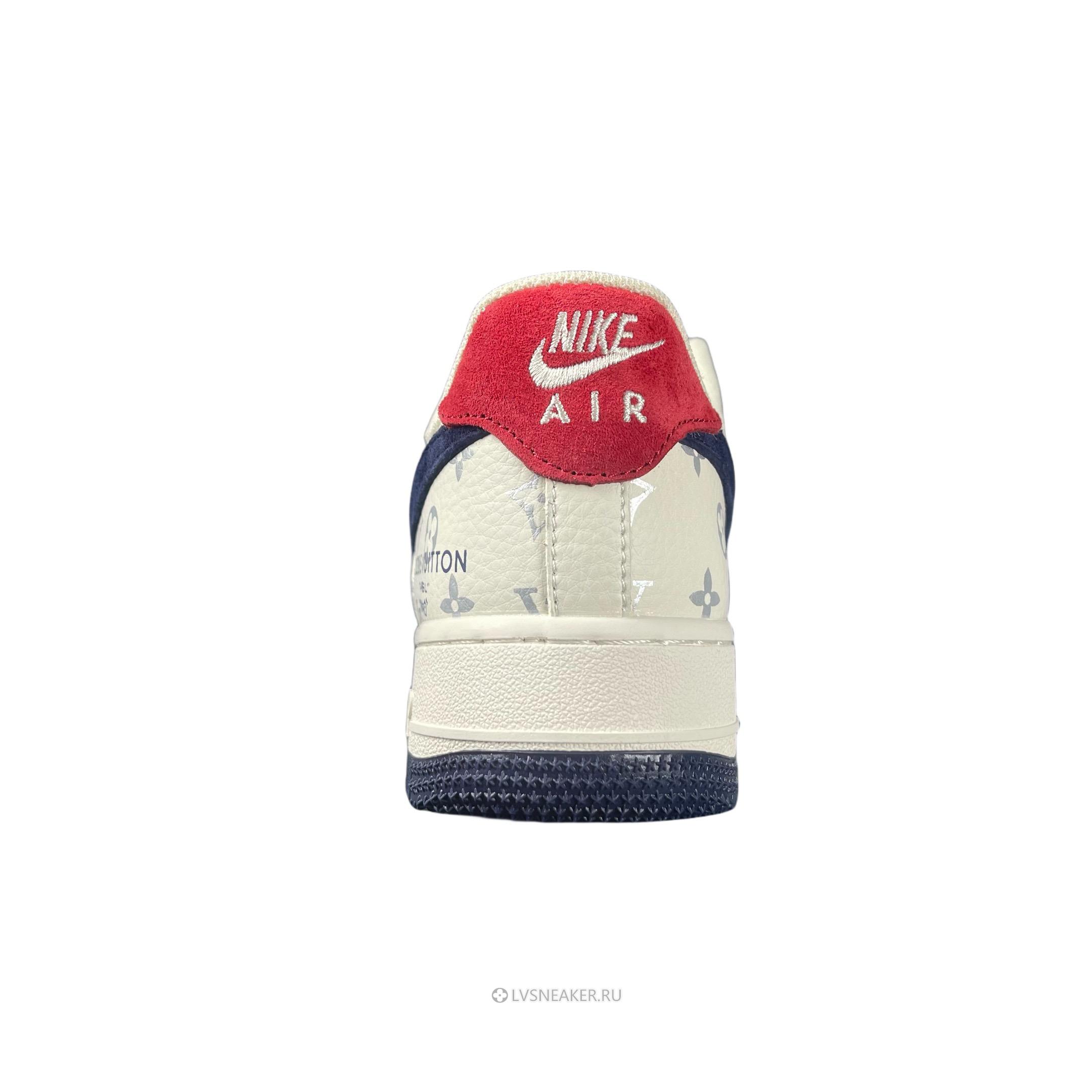 Louis Vuitton LV x Nike Air Force 1 Low "Beige Navy Red" 1A9V-BE19 Sneakers