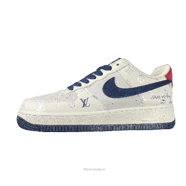 Louis Vuitton LV x Nike Air Force 1 Low "Beige Navy Red" 1A9V-BE19 Sneakers
