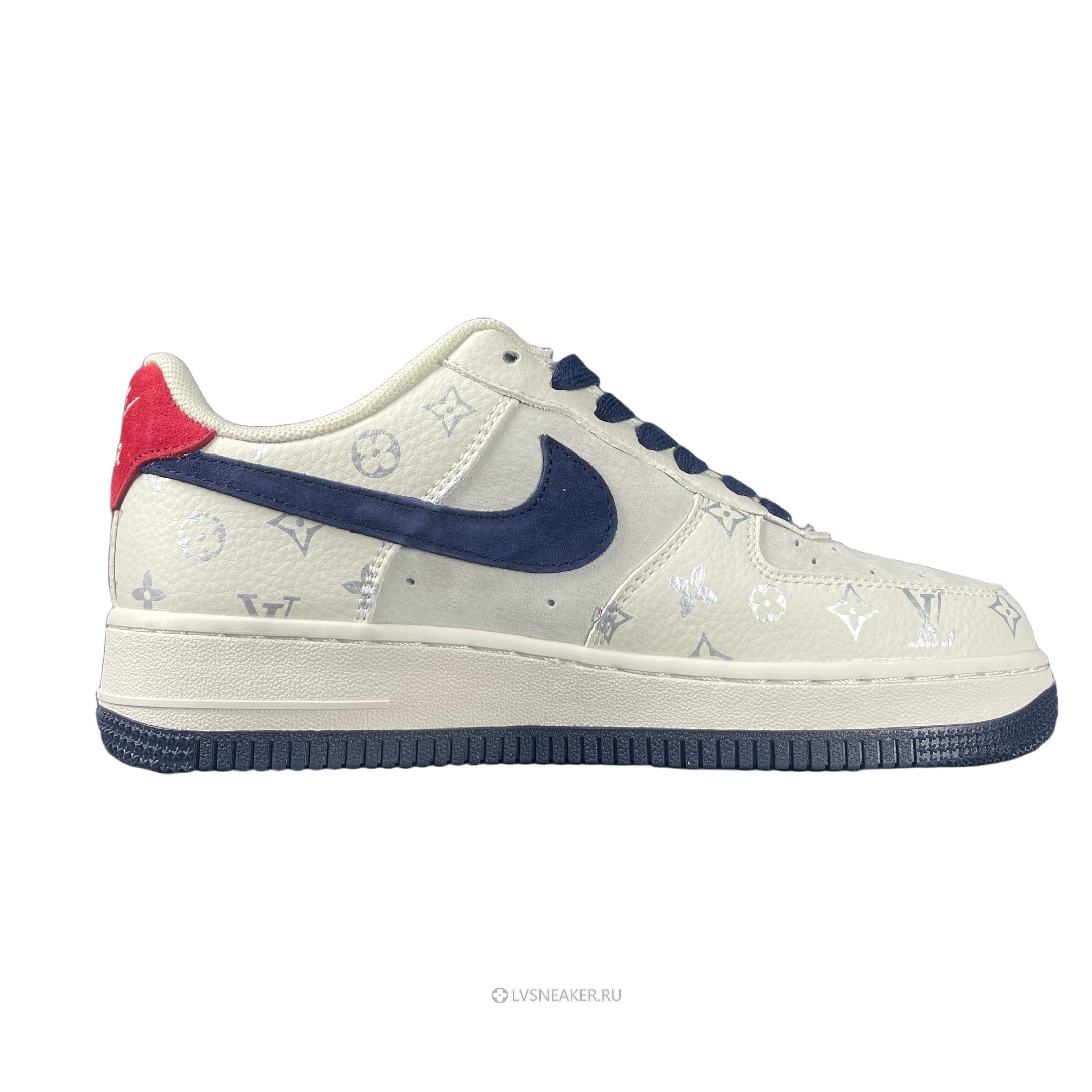Louis Vuitton LV x Nike Air Force 1 Low "Beige Navy Red" 1A9V-BE19 Sneakers