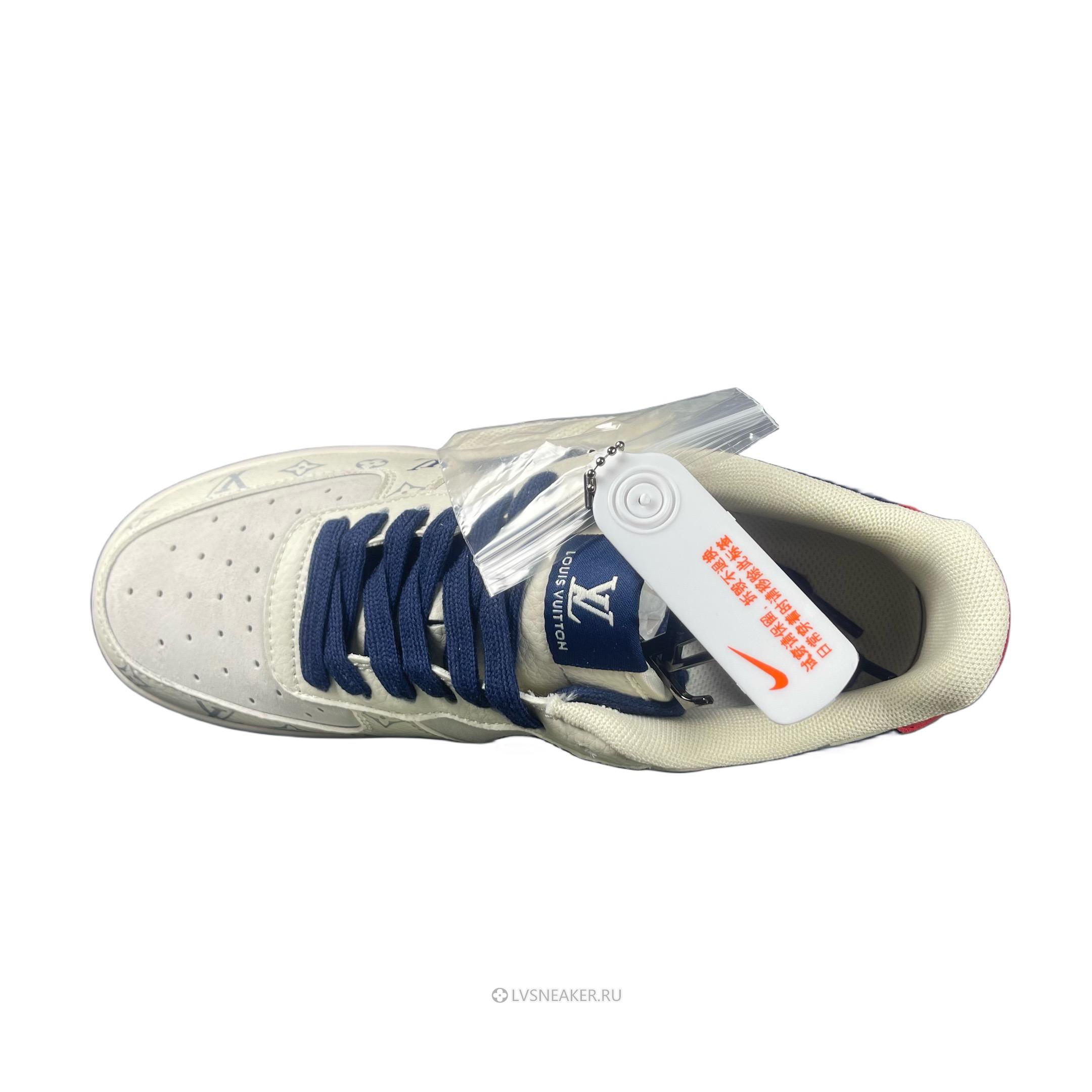 Louis Vuitton LV x Nike Air Force 1 Low "Beige Navy Red" 1A9V-BE19 Sneakers