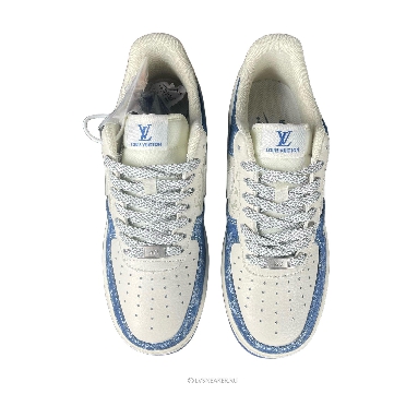 Louis Vuitton LV x Nike Air Force 1 Low "Cream Blue Denim" 1A9V-BE20 Sneakers