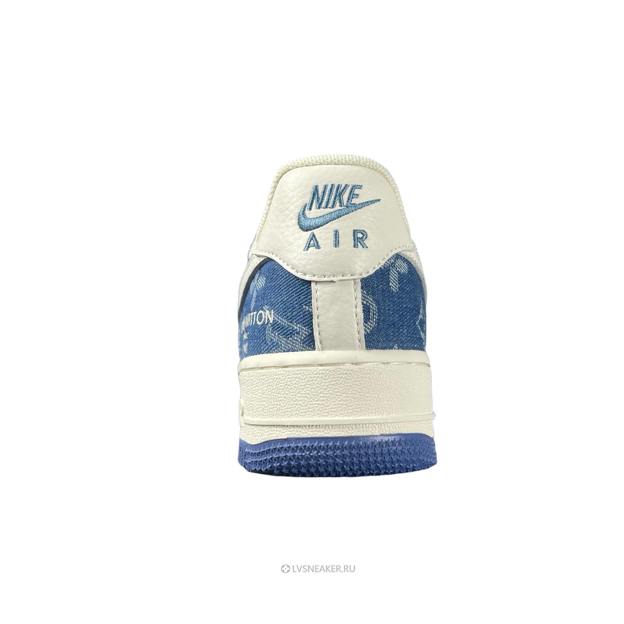 Louis Vuitton LV x Nike Air Force 1 Low "Cream Blue Denim" 1A9V-BE20 Sneakers