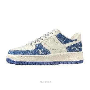 Louis Vuitton LV x Nike Air Force 1 Low "Cream Blue Denim" 1A9V-BE20 Sneakers
