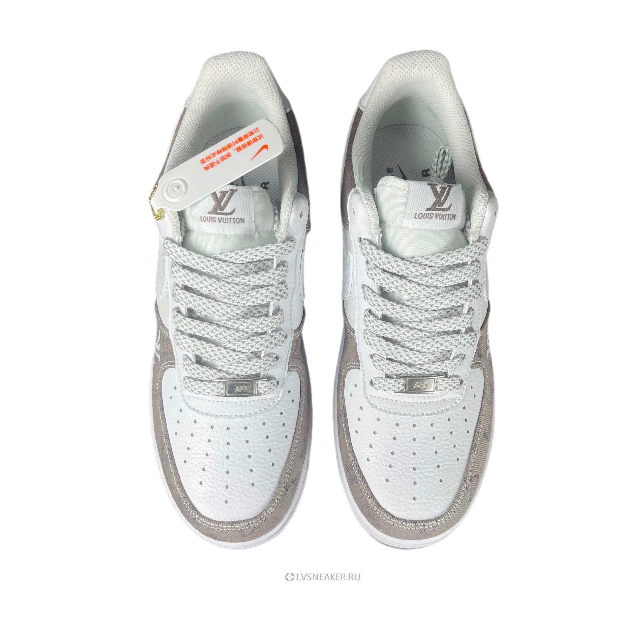 Louis Vuitton LV x Nike Air Force 1 Low "White Grey Denim" 1A9V-WT21 Sneakers