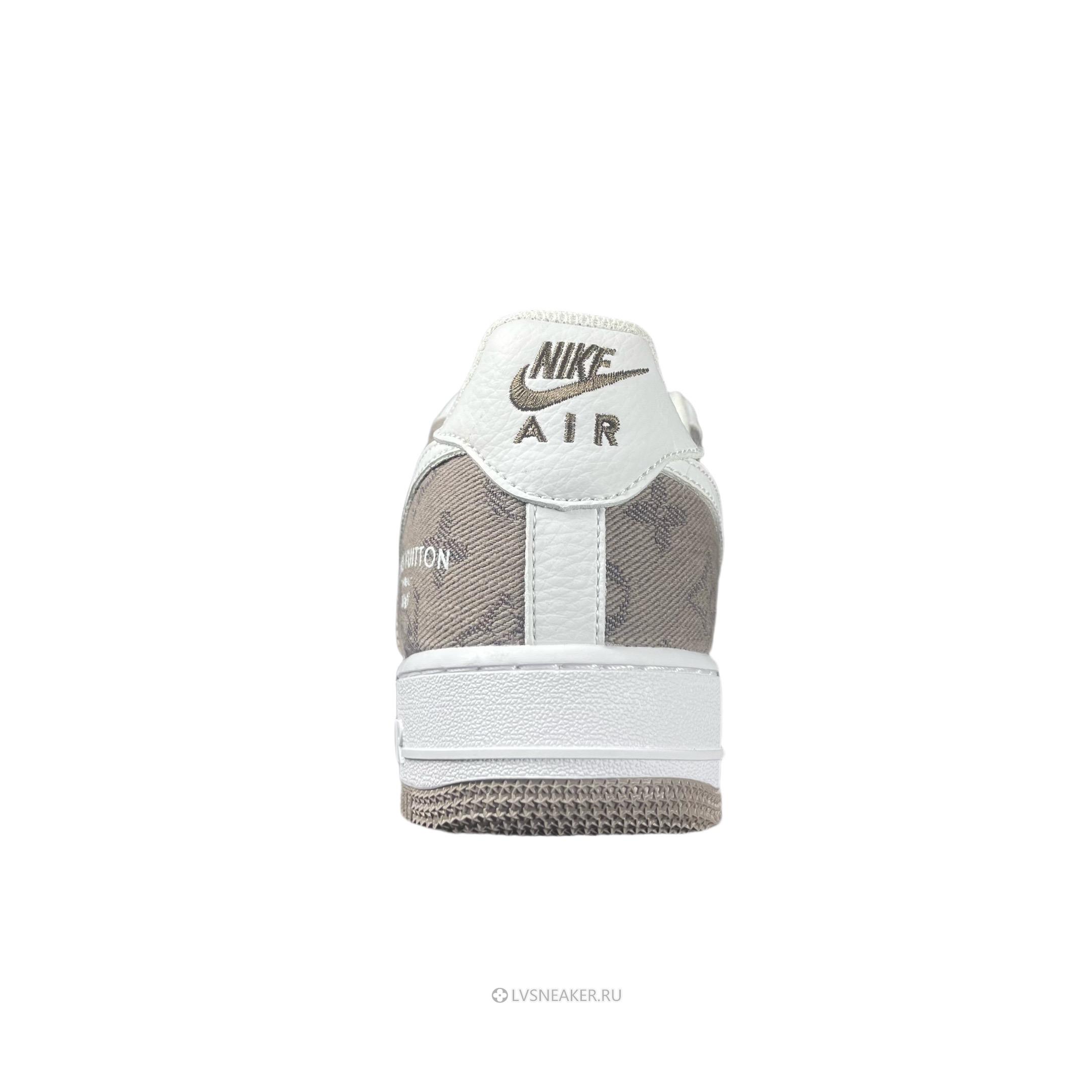 Louis Vuitton LV x Nike Air Force 1 Low "White Grey Denim" 1A9V-WT21 Sneakers